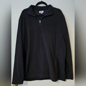 Men's Black Half-Zip Sweater